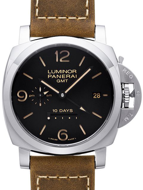 パネライスーパーコピーpanerai時計 ルミノール 1950 10デイズ GMT アッチャイオ PAM00533